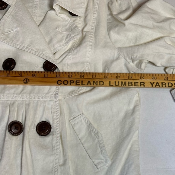 American Rag Lightweight Jacket Double Breasted Winter White Ladies L Rn#109986 - Picture 5 of 6